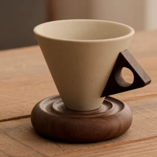 Tasse a café ceramique & bois | Ma tasse en bois