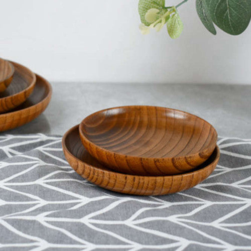 Acacia wood plate