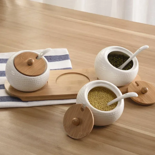 Boîte à épices céramique | Ma tasse en bois