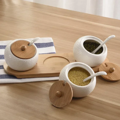 Boîte à épices céramique | Ma tasse en bois