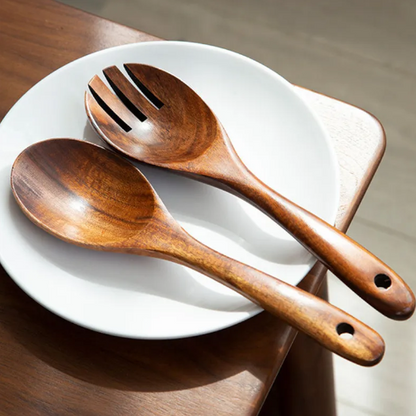 Cuillères bois salade | Ma tasse en bois