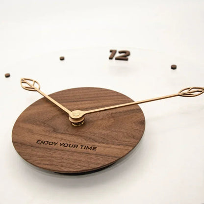 horloge murale en bois deco | Ma tasse en bois