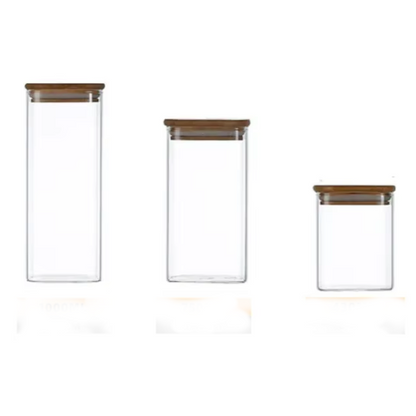 Bocaux rangements en verre | Ma tasse en bois