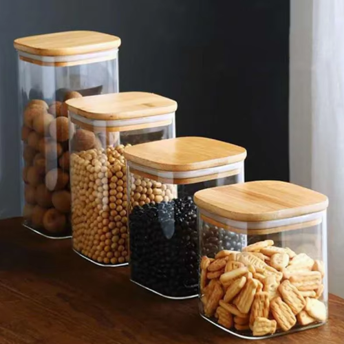 Bocaux rangements cuisine en verre | Ma tasse en bois