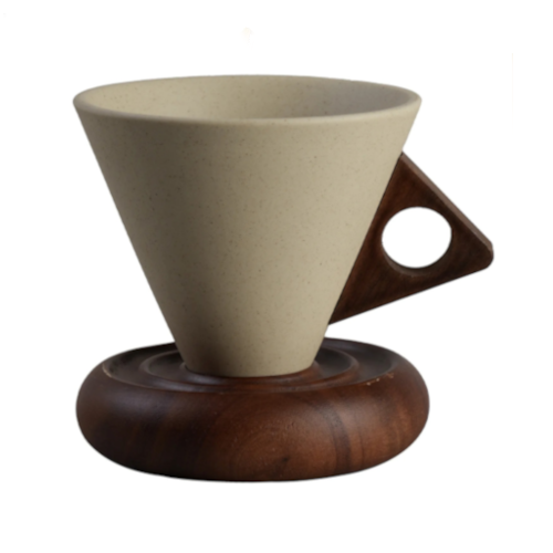  Set Tasse a café ceramique | Ma tasse en bois