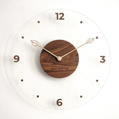 Horloge murale em bois noyer | Ma Tasse en Bois
