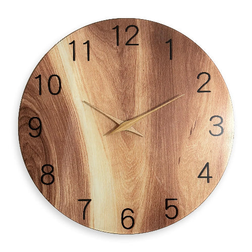 Horloge murale en grain de bois | Ma tasse en bois