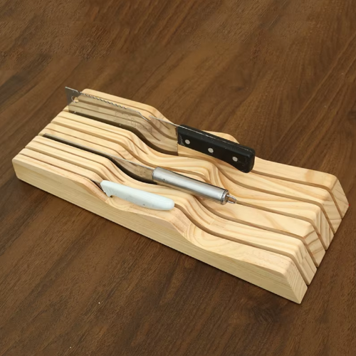 Porte couteaux en bois chêne | Ma tasse en bois