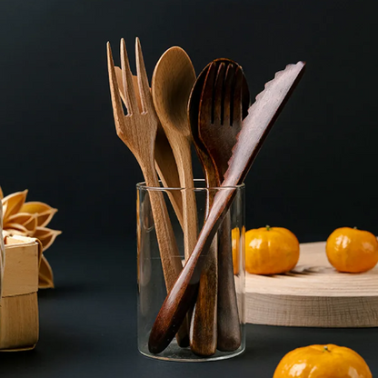 Set couverts en bois | Ma tasse en bois