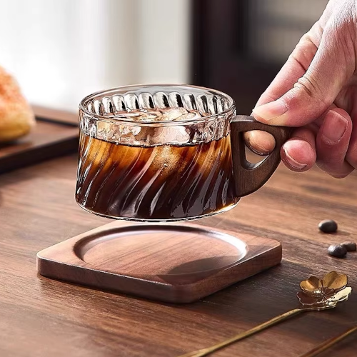 Tasse en verre/bois haute qualité | Ma Tasse en Bois