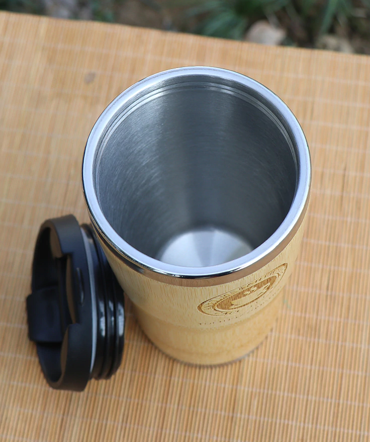 Thermos café isotherme en bambou naturel | Ma tasse en bois