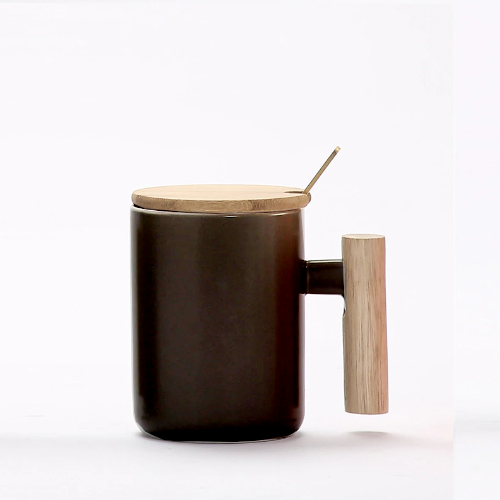 Mug noir |Ma tasse en bois