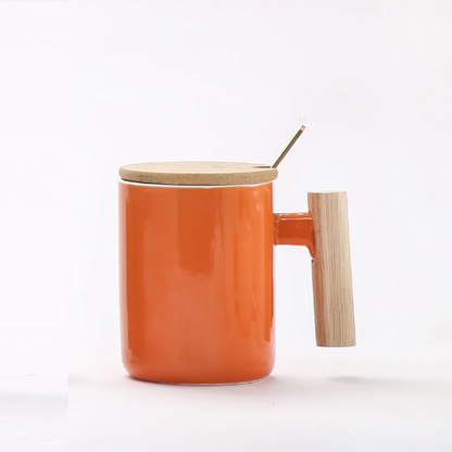Mug orange | Ma tasse en bois
