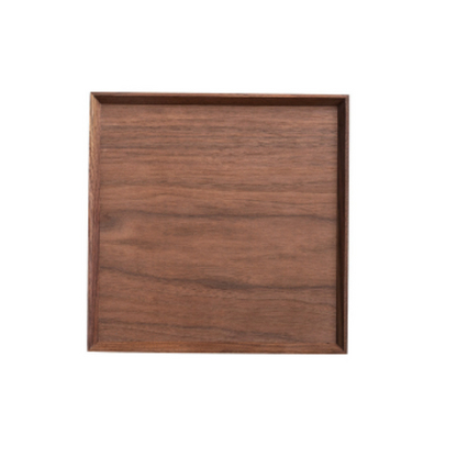 plateau bois carré noyer | Ma tasse en bois