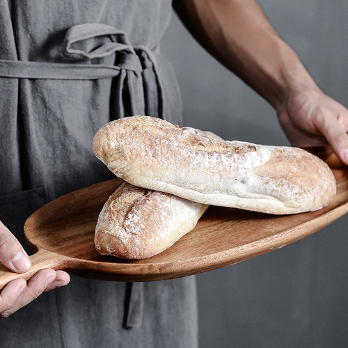 Autumn leaf wooden tray