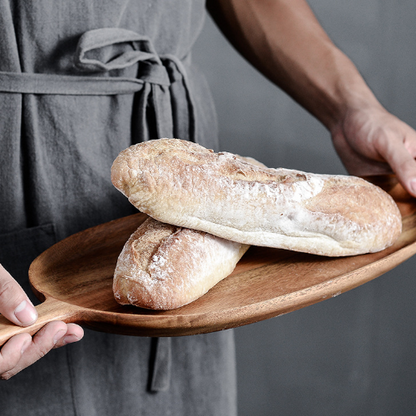 Autumn leaf wooden tray