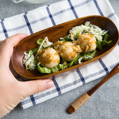 Plateau en bois ovale | Ma tasse en bois