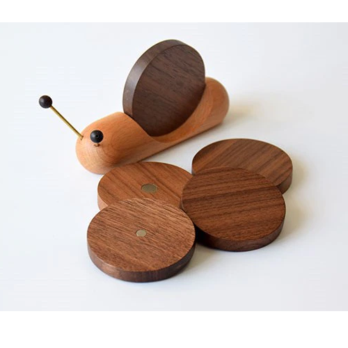 Sous tasses en bois escargot | Ma tasse en bois